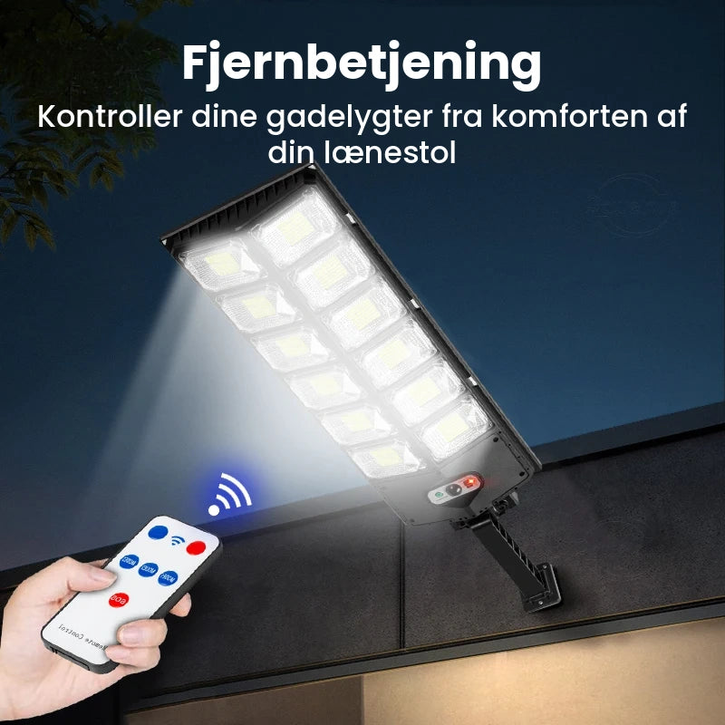 Kraftig solcelledrevet LED